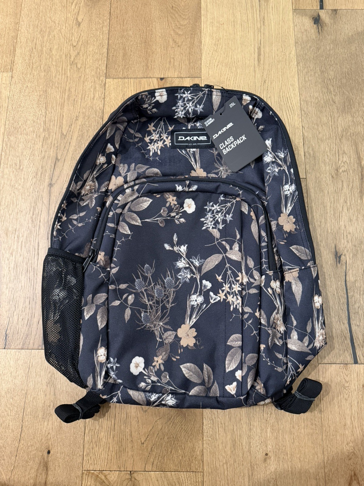 Vintage Wildflower Black Floral New In Plastic