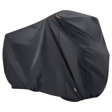 Waterproof Bike Cover For 2 Bikes 210T With Lock Holes Straps Storage Bag
