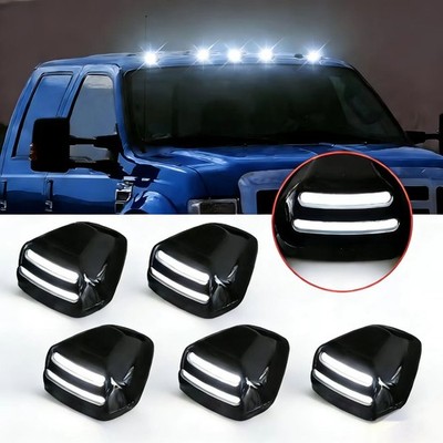 LED Cab Roof Marker Running Lights For Ford F250 F350 F450 F550 Super Duty Amber