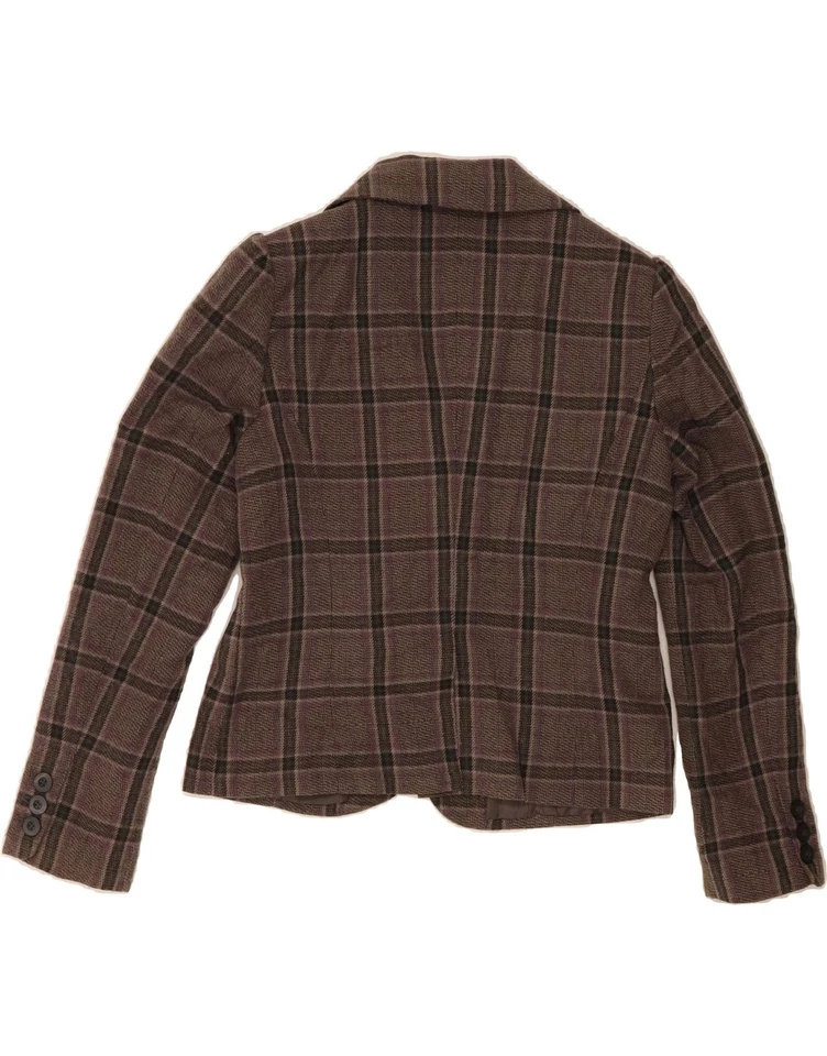 MOSSIMO Womens 3 Button Blazer Jacket UK 16 Large Grey Check Acrylic MC11 - Image 2 of 3