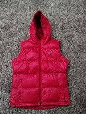 Nike ACG Chaqueta Olímpica Mujer Roja 550 Plumón de Ganso Chaleco Puffer Cremallera Completa Capucha S