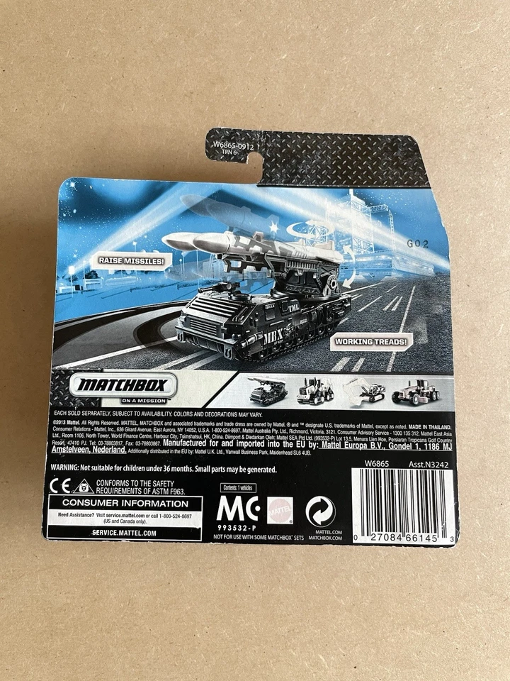 Matchbox Working Rigs MBX Missile Launcher - Image 2 of 2