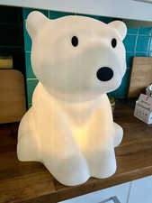 Mr Maria Nanuk DesignerPolar Bear Children’s Night Light Lamp White LED Dimmable