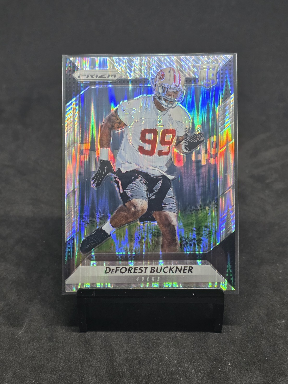 2016 Panini Prizm DeForest Buckner Flash Prizm Rookie Card #203 49ers