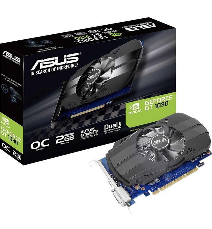 ASUS PH-GT1030-O2G GeForce GT 1030 2GB GDDR5 Graphics Card (90YV0AU0-M0NA00)
