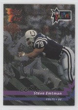 1992 Wild Card Stat Smashers Steve Emtman #SS-9 Rookie RC 0q3. rookie card picture