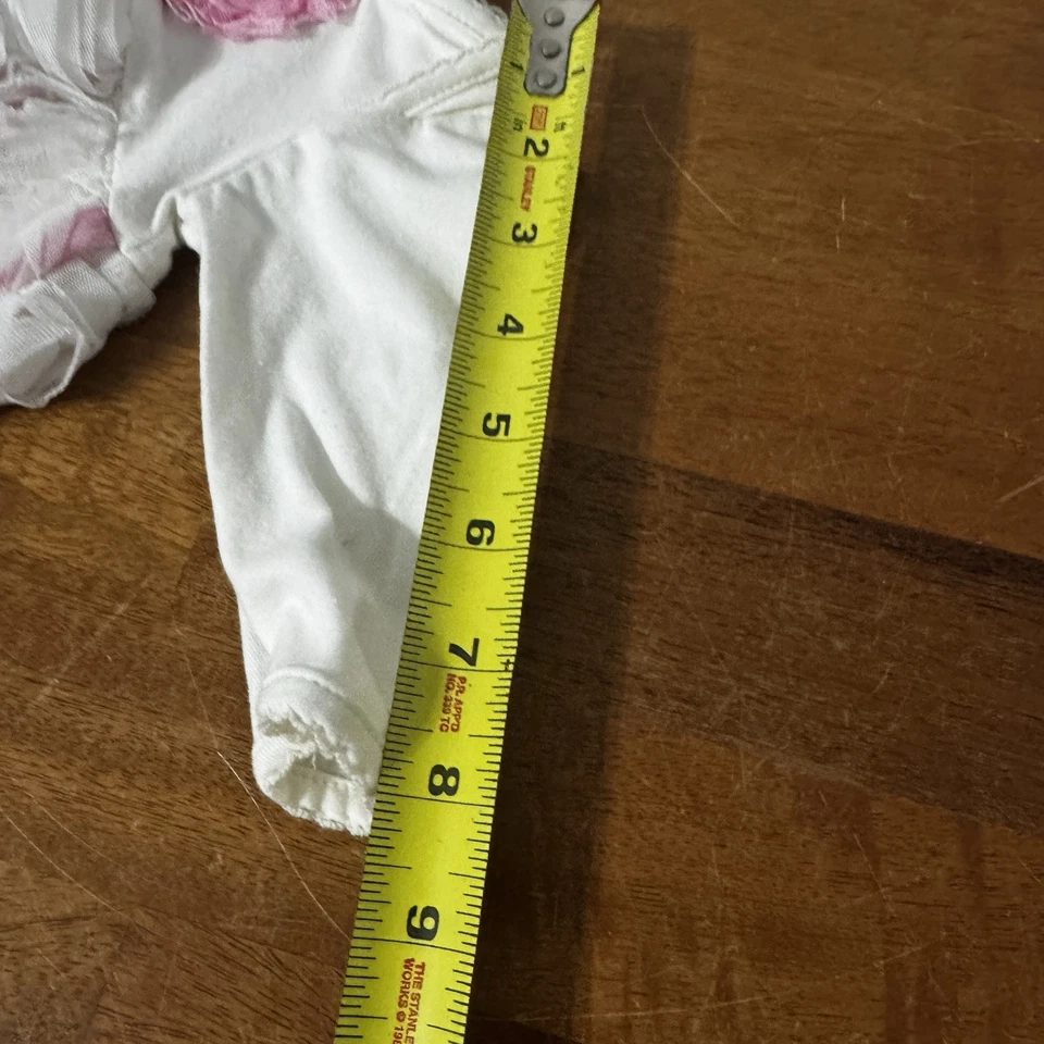 peaches n cream youth dress Size 0/3 Toddler Pink White Floral - Image 4 of 4