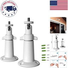 2-Pack Adjustable Security Camera Wall Mounts - Durable Indoor/Outdoor Use