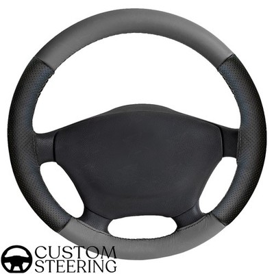 Volvo V50 2004-2012 Lenk­radbezug Echtleder Mid Grey & Black Perf