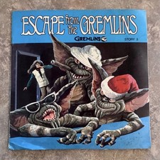 Escape From the Gremlins Story Book 3 1980s Vintage, 33rpm Record Set