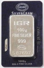 IGR 100 GRAM 999 FINE 3.215 OZ SILVER BAR SEALED