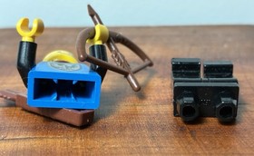 Lego Rare 1984 Misprint Error Black Falcon Knight Minifigure Reverse Print 6074