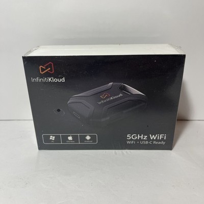 InfinitiKloud 5GHz WiFi Wireless Backup Transfer -Micro SD Compatible SEALED NEW