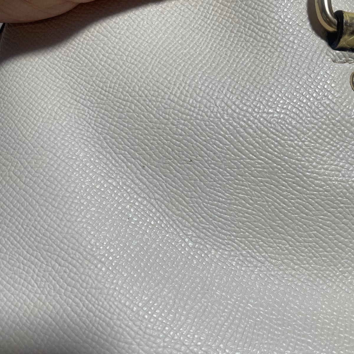 COACH Tote Bag White Python Pattern Handle 17a - image 3