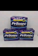 Prilosec OTC Omeprazole Delayed-Release Acid Reducer 20 mg 42 Tablets 3 Boxes