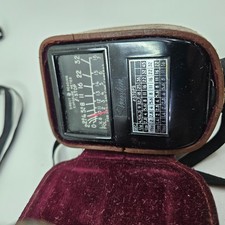 Vtg Weston Direct Reading Exposure Light Meter Model 853 w/ Original Case