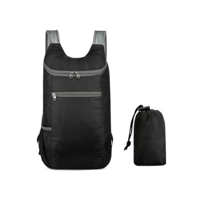 Foldable Backpack,20L Lightweight water resistant Travel Hiking Backpack Black