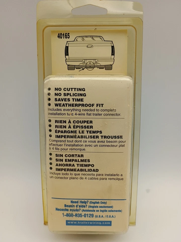 Kit de cableado de enganche de remolque simple enchufable Hoppy 40165 para 02-04 Ford F250HD y F350 Foto 3 de 4