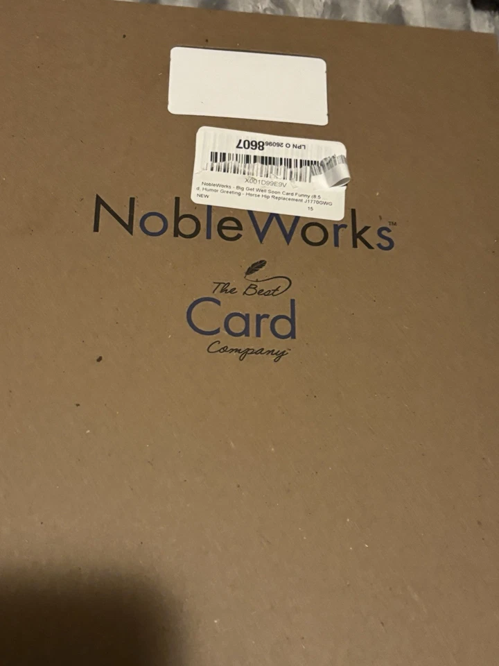 NobleWorks - Big Get Well Soon Card Funny (8.5 x 11 Inch) - Cartoon Feel Better - Image 2 of 2