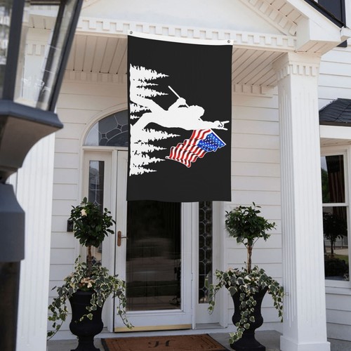 Funny Big-foot Flag Black Background 3x5 Ft American Flags Double Sided Print... - Picture 7 of 9
