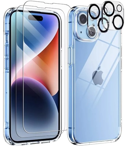 Aven 5-in-1 iPhone 15 Case, Clear with 2x Screen and 2x Camera Lens Protectors - 第 1/8 張圖片