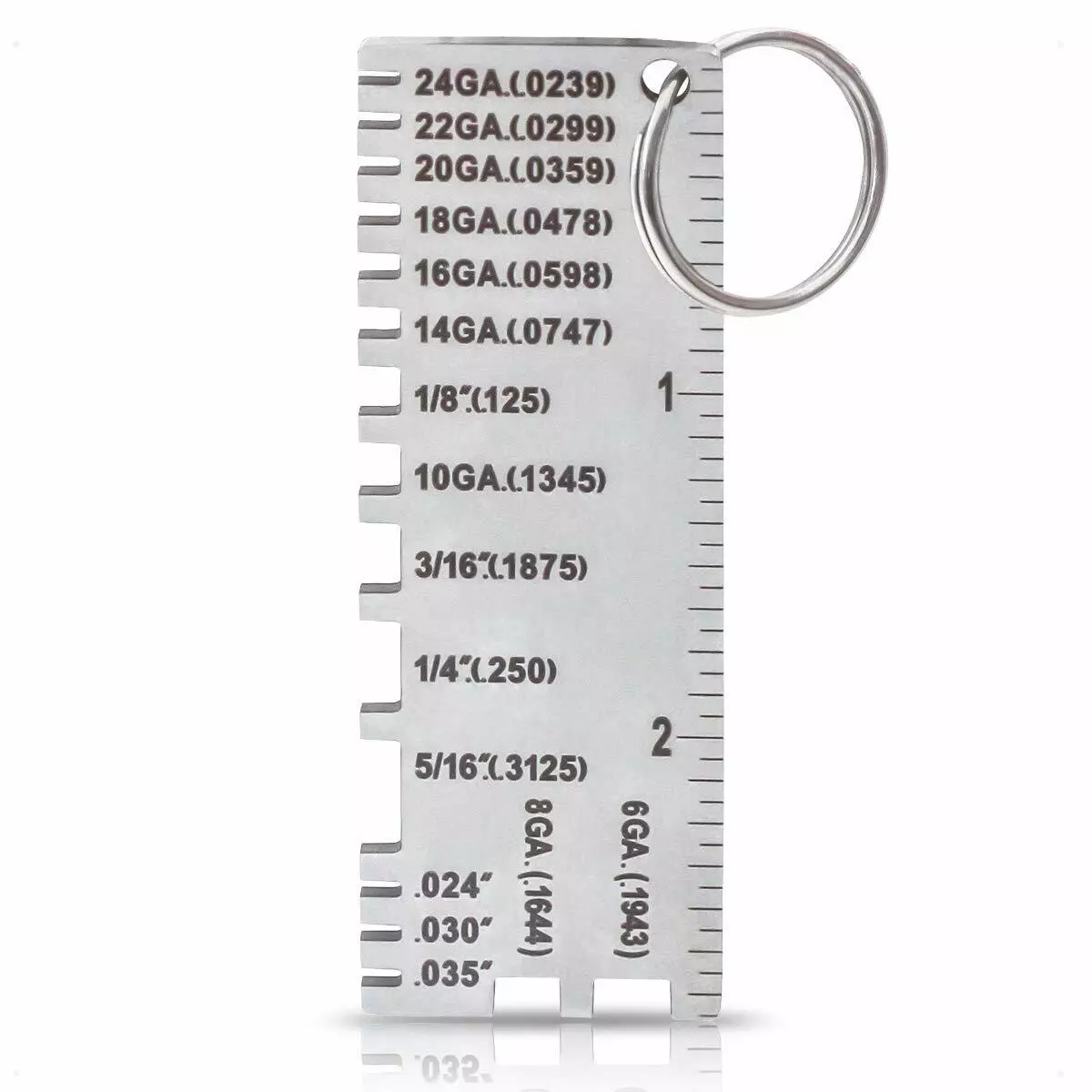 Wire Metal Sheet Thickness Gauge 229895 Welding Gage Plated size