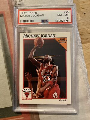 psa graded michael jordan cards Michael Jordan 1984 Star card, graded PSA 7.5, sells for $93,000