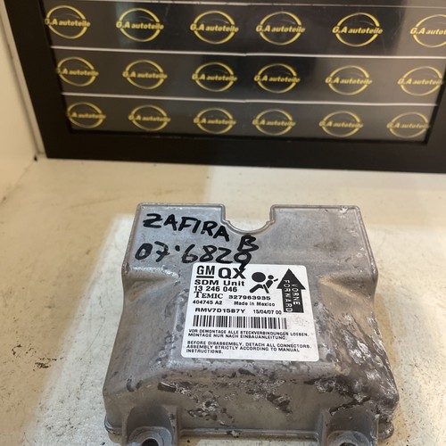 Steuergerät Airbag Sensor 13246046 13246046QX Opel Zafira B