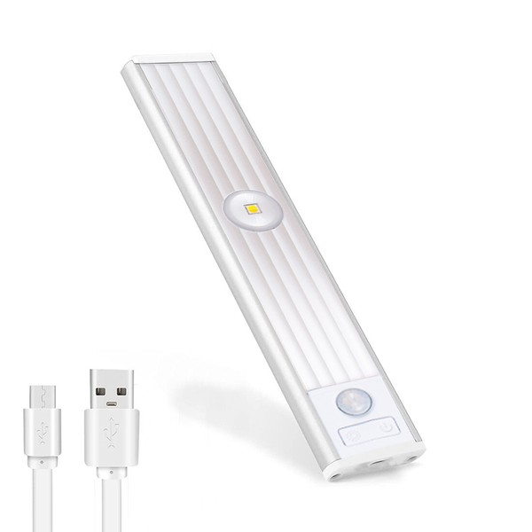Tira LED Magnética Luz Inteligente 20 cm Recargable por USB Sensor Movimiento