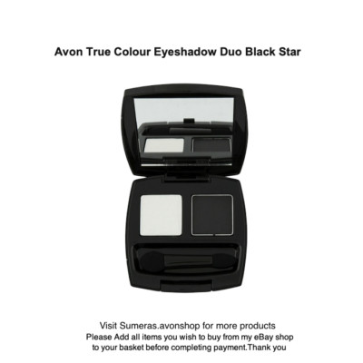 Avon True Colour Lidschatten Duo Black Star ~ eingestellt ~ tolles Muttertagsgeschenk