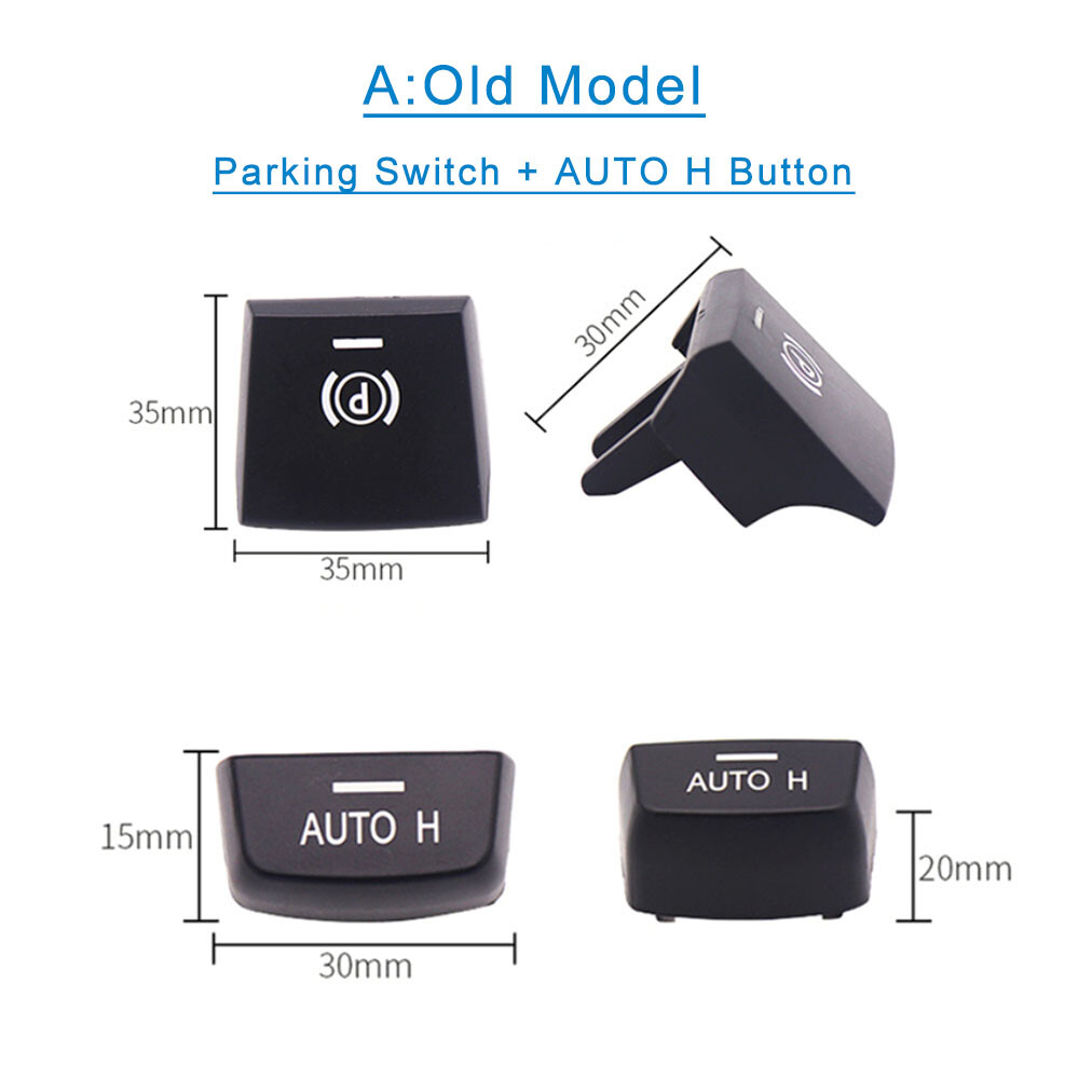 Blue(A) Parking Switch Brake P AUTO H Button Kit For BMW F01 F06 F07 ...
