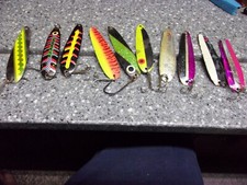 T22   salmon trolling spoon lure lot northport slammers