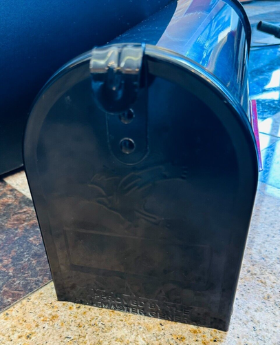Architectural Mailboxes Post Mount Black Metal Standard Mailbox Item #5117573 - Picture 4 of 4