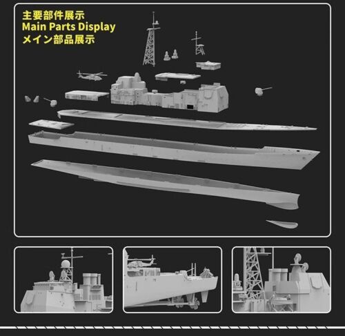 Flyhawk FH1167 1/700 USS Aegis Cruiser Bunker Hill CG52 1991 - Imagen 3 de 4