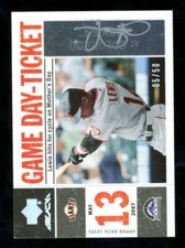 2007 UD Black Fred Lewis Game Day Box Score Autographs Auto /50 FX1008