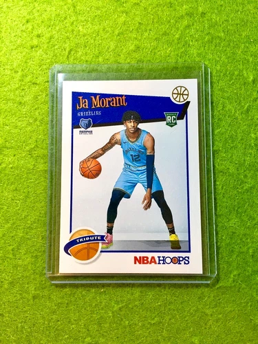 JA MORANT ROOKIE CARD JERSEY #12 GRIZZLIES RC 2019 Hoops Ja Morant WINTER GOLD