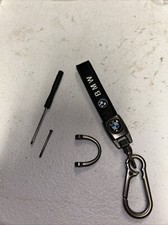 Genuine Leather Car Keychain for BMW Key Ring, Accessories Black gift auto