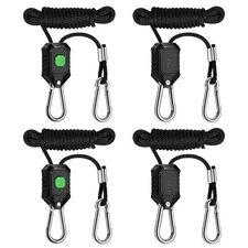 2-Pair 1/8 Inch Adjustable Grow Light Hanger with Reinforced Metal Gears