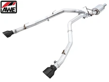 AWE 0FG Dual Rear Exit Cat-Back Exhaust w/ Chrome Tips For 09-24 RAM 1500 5.7L
