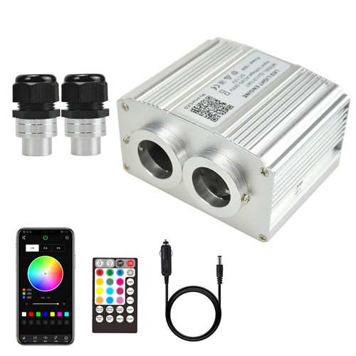 12V 16W RGBW Glasfaser Auto Sternenhimmel Nachtlicht Lichtfaserset Dual Head - Bild 16 von 25