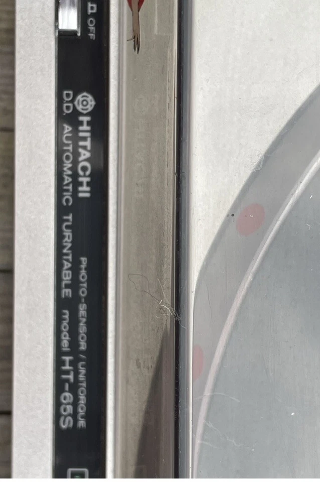 Hitachi HT-65S Hochwertiger Plattenspieler Photo Sensor - Guter Zustand - Bild 3 von 4