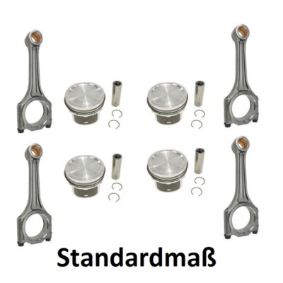 Kolben Set STD Ø81,01mm + Pleuel für VW AGU 1.8l 20V Turbo 06A107065J