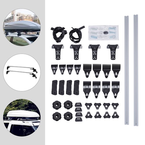 SYDSZ Universal Car Roof Rack Cross Bars 51" - Aluminum Crossbars For SUVs & Vehicles With Raised Side Rails (27-51" Gap), Holds 220 Lbs, Low Wind Noise