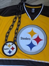 Pittsburgh Steelers Jersey & Fan Chain Combo SM.