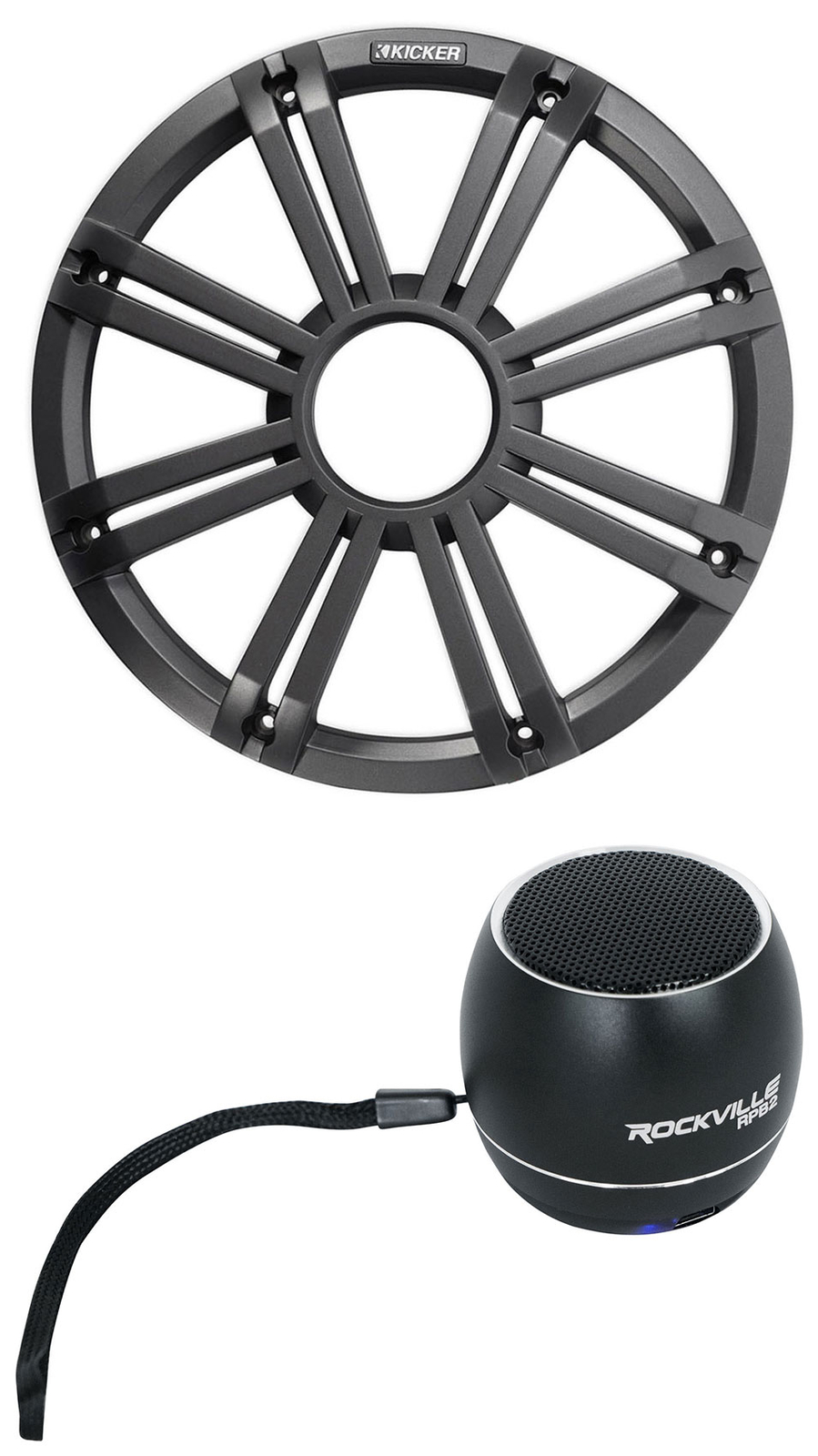 Светодиодная решетка KICKER 45KMG12C 12 4 сабвуфера KM12KMF12 Динамик Bluetooth