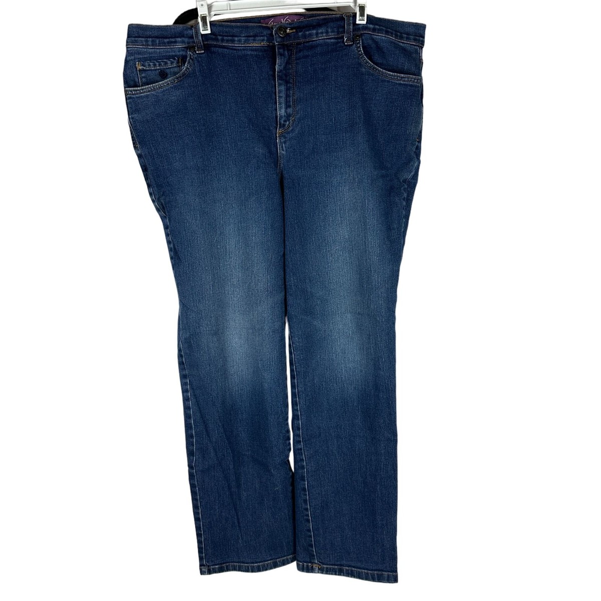 Gloria Vanderbilt Amanda 18W Women's Jeans Blue Denim | eBay