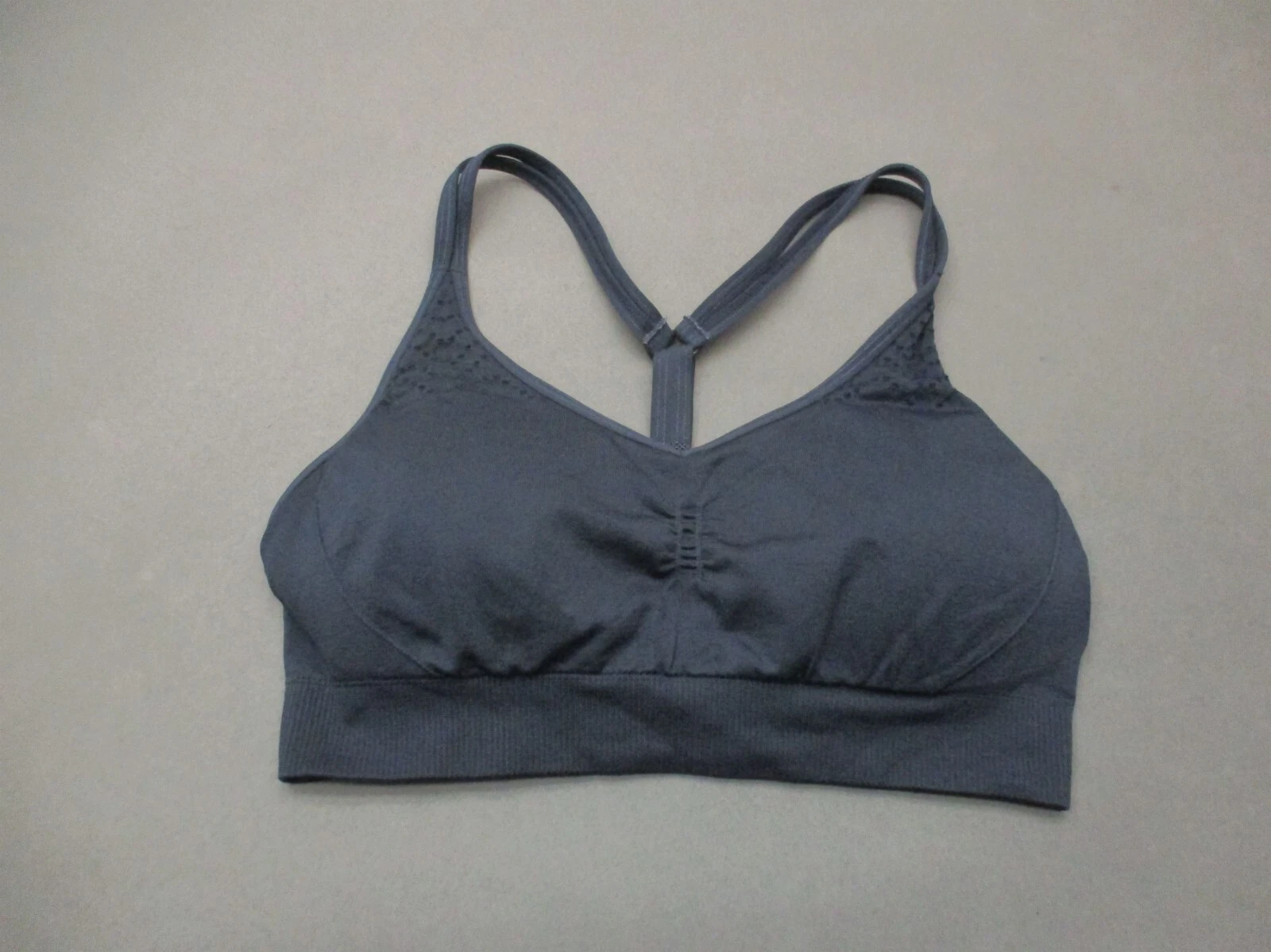 yogalicious lined wireless pull on racer back sports tank-bra