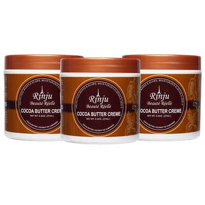 Rinju Beauté Réelle Cocoa Body Butter Creme - 9.5 oz (Pack of 3)