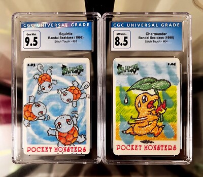 1998 Pocket Monsters Sealdass Stitch Touch Complete Set RARE! | eBay