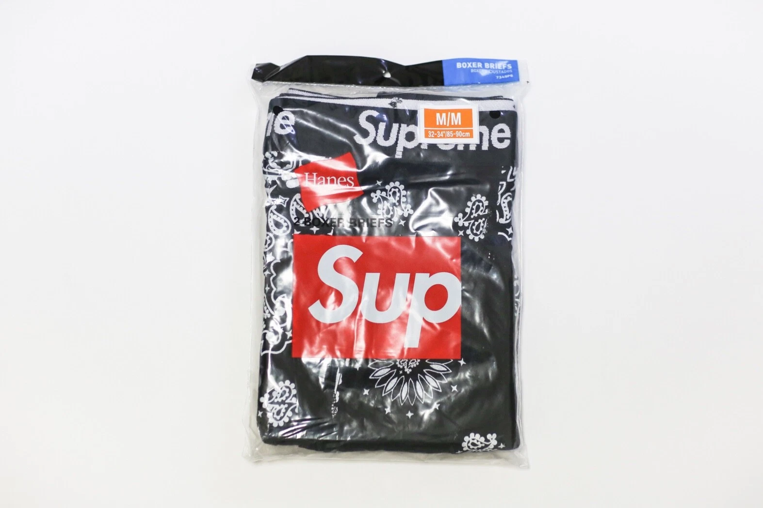 Bandana noir Supreme x Hanes M (lot de 2)
